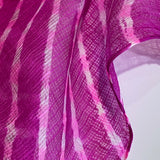 Sale, Hot Pink Sheer Chiffon Whisper-Light Kota Doria 'Plaid' from India By the Yard  #TK-57