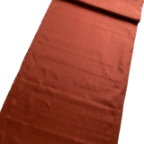 Cinnamon Brandy Fine Woven Stripe Vintage Kimono Silk from Japan,  By the Yard #732