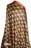 Black Toasted Cinnamon Vintage Silk Sari, 42" x 5.5 yards,  #SR45