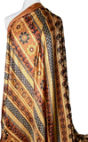 Black Toasted Cinnamon Vintage Silk Sari, 42" x 5.5 yards,  #SR45
