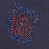 DEEPER SALE Dark Indigo Tsumugi Vintage Handwoven Raw Silk By the Yard from Japan,  #101
