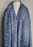 Rustic Mulberry Liquid Drape Mulberry SILK Hand Block Print from India By the Yard  #TK-68