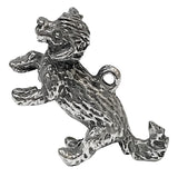 Bichon Frise Pewter Pendant from Green Girl, 1-1/8" Shiny 28mm #GG-531