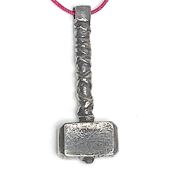 Thor's Hammer Pewter Pendant from Green Girl, 1-5" Shiny 38mm #GG-777