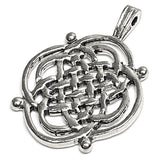 SALE Celtic Weave Pendant/Charm, 1-1/8" x 1-1/2" Pewter, USA Made, #FJ-52