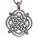 SALE Celtic Weave Pendant/Charm, 1-1/8" x 1-1/2" Pewter, USA Made, #FJ-52