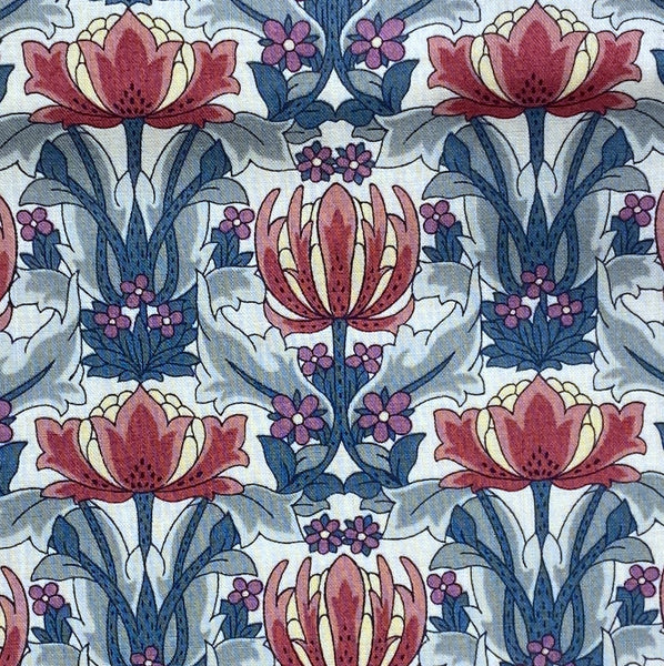 Art Deco Tulips, Liberty of London Tana Lawn "Danuna" by the Half Yard