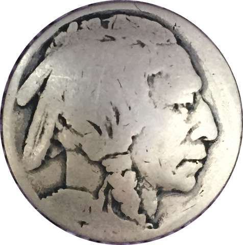 Genuine Indian Head Nickel Concho Button 