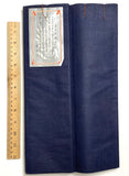 Navy Cotton from Japan, Still Tied Mini-Bolt Vintage Solid Yukata-Like 14.5" Wide  #253