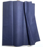 Navy Cotton from Japan, Still Tied Mini-Bolt Vintage Solid Yukata-Like 14.5" Wide  #253