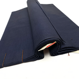 Navy Cotton from Japan, Still Tied Mini-Bolt Vintage Solid Yukata-Like 14.5" Wide  #253