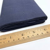 Navy Cotton from Japan, Still Tied Mini-Bolt Vintage Solid Yukata-Like 14.5" Wide  #253