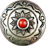 Sunlit Hills w. 'Coral', 7/8" Southwest Concho Style, Shank Back Button, #SW-16
