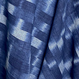 Indigo Kasuri Cotton Ikat from Japan 40" Wide By the Half Yard # NS-40