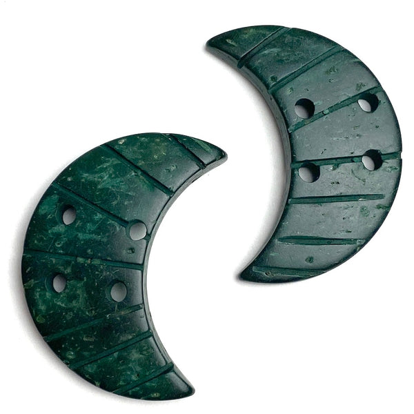 SALE Dark Forest Moon Coconut Button 1-1/4"  #LP-14