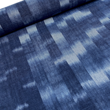 Indigo Kasuri Cotton Ikat from Japan 40" Wide By the Half Yard # NS-40