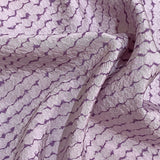 SALE, Crinkle Ziggy Stripes, Purple Vintage Kimono Silk By the Yard From Japan #313