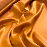 Copper Liquid Drape, Exceptional Lustre, Sueded Silk Charmeuse By the Yard #3519