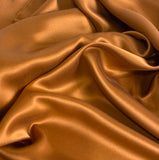 Copper Liquid Drape, Exceptional Lustre, Sueded Silk Charmeuse By the Yard #3519