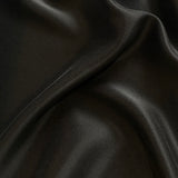 Black Liquid Drape, Exceptional Lustre, Sueded Silk Charmeuse By the Yard #3154