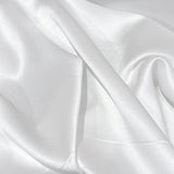 Bright True White, Liquid Drape, Exceptional Lustre, Sueded Silk Charmeuse By the Yard #3100