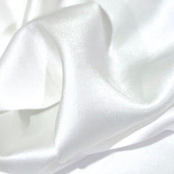 Bright True White, Liquid Drape, Exceptional Lustre, Sueded Silk Charmeuse By the Yard #3100