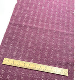 Soft Purple Slubby Handwoven Certified Oshima Tsumugi Kimono Silk from Japan, By the Yard,  #103