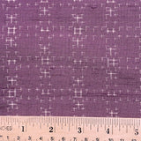 Soft Purple Slubby Handwoven Certified Oshima Tsumugi Kimono Silk from Japan, By the Yard,  #103