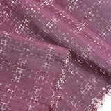 Soft Purple Slubby Handwoven Certified Oshima Tsumugi Kimono Silk from Japan, By the Yard,  #103