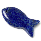 Fish Pendant, Lapis Lazuli Natural Stone, 1.5",  #LP-85