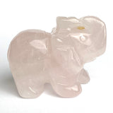 Five Stone Elephants in Five Different Colors of Gemstones 1.5" Figurines #LP-87