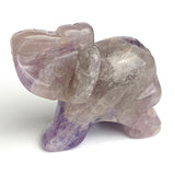 Five Stone Elephants in Five Different Colors of Gemstones 1.5" Figurines #LP-87