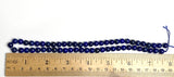 Lapis Lazuli Beads, Deep Royal Blues, Round 6mm, Approx. 60 Beads 1/4"  #LP-90