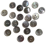 Silvery-Gray Small Pearl Shell 10mm Button 3/8", TWENTY for $6.00 #LP-23