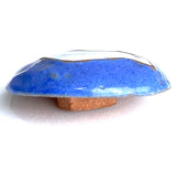LAST ONE Vintage Ceramic Bird Button Ramsbury Pottery, London, Blue/White   #MV-17