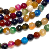 Jewel Agate Bead Mix, 8mm Faceted Grade A High Shine 5/16" Approx. 45 Beads  #LP-100