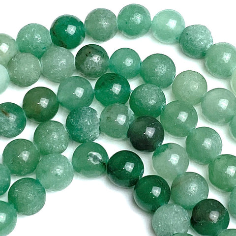 SALE Green Aventurine Round Beads, Mixed Greens, 8mm / 5/16" Pack of 45  #LP-31