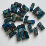Midnight Ocean Cuboid Jasper Beads, 22mm Pack of 10 Beads,  #LP-34