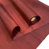 REMNANT Smokey Burgundy-Copper Ombre Vintage Kimono Silk from Japan, 2/3 Yard Piece, #854