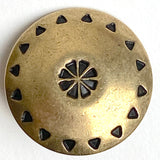 SALE Brass Southwest Concho "Wreath" Button, 7/8"  #SW-77