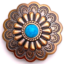 Baroque Style Turquoise Concho Rivets Screw Back Button For Leather Cr –  Metal Field Shop