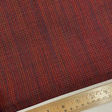 Heavy Dark Paprika-Red-Brown Melange Silk for Obi, 5.5 Yard BOLT from Japan #122