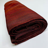 Heavy Dark Paprika-Red-Brown Melange Silk for Obi, 5.5 Yard BOLT from Japan #122