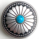 Gloriosa Bright with "Turquoise" 1-1/4" Concho Button #SWC-133