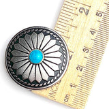 Gloriosa Bright with "Turquoise" 1-1/4" Concho Button #SWC-133