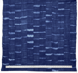 Indigo Kasuri Crepe Cotton Ikat from Japan 40" Wide, By the Half Yard # NS-41