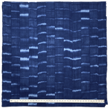 Indigo Kasuri Crepe Cotton Ikat from Japan 40" Wide, By the Half Yard # NS-41