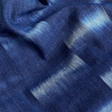 Indigo Kasuri Crepe Cotton Ikat from Japan 40" Wide, By the Half Yard # NS-41