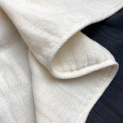 Triple Gauze from Japan Fluffy-Soft Ivory 100% Cotton, 34" Wide, By the Half Yard # NS-42