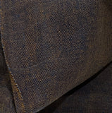 SALE, Persimmon+Indigo = Brown Artisan Mid-Weight Cotton from Japan 38" Wide, By the Half Yard # NS-43